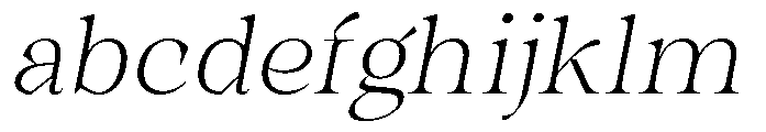 Winzer Serif Thin Slanted FONT