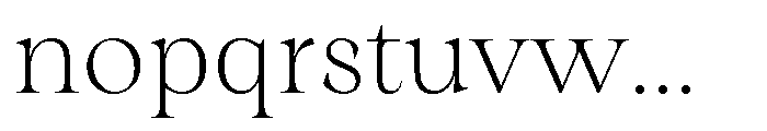 Winzer Serif Thin Font LOWERCASE