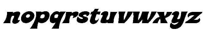 Wiona Oblique Font LOWERCASE