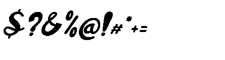 Wionah Fellow Italic Font OTHER CHARS