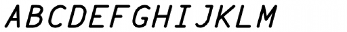 Wire Type Mono Bold Italic Font UPPERCASE