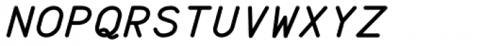 Wire Type Mono Bold Italic Font UPPERCASE
