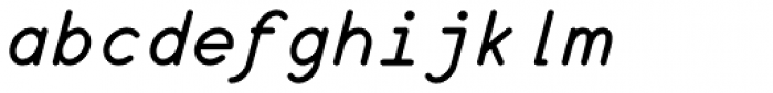 Wire Type Mono Bold Italic Font LOWERCASE
