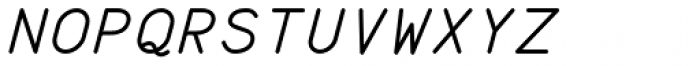 Wire Type Mono Italic Font UPPERCASE