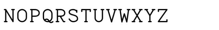 Wire Type Mono SmallCaps Regular Font UPPERCASE