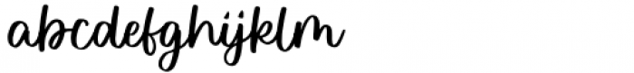 Wished Lovely Script Font LOWERCASE