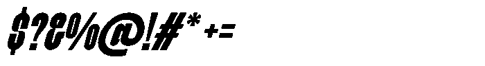 Wishnut WISHNUT CONDENSED Italic Font OTHER CHARS