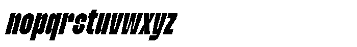 Wishnut WISHNUT CONDENSED Italic Font LOWERCASE
