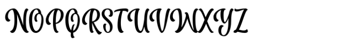 Wishteria Font UPPERCASE