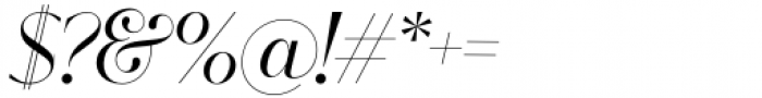 Wistenia Italic Font OTHER CHARS