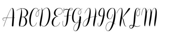 Wistina Script Font UPPERCASE