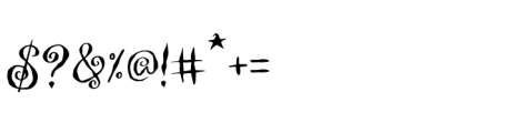Witch Swirl Regular Font OTHER CHARS
