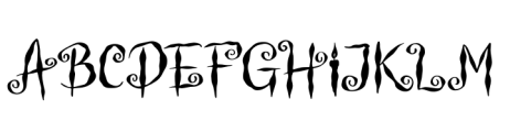 Witch Swirl Regular Font UPPERCASE