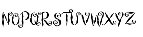 Witch Swirl Regular Font UPPERCASE