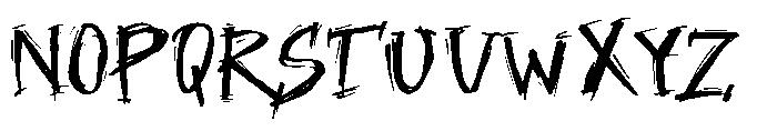 Witch mire Font LOWERCASE