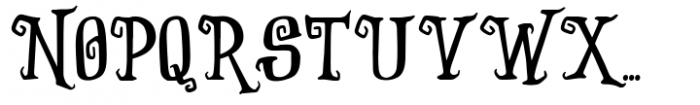 Witches Crow Regular Font LOWERCASE