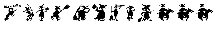 Witches at the Olympiads Font UPPERCASE