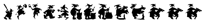 Witches at the Olympiads Font UPPERCASE