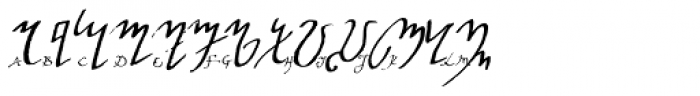 Witchfinder Alphabet Explained Font UPPERCASE