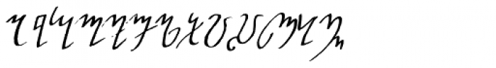 Witchfinder Alphabet Font LOWERCASE