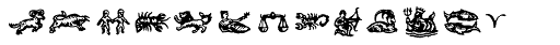 Witchfinder Astrology Font LOWERCASE