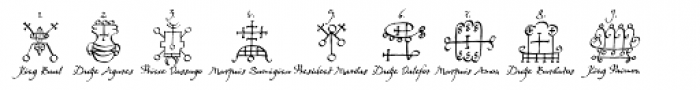 Witchfinder Demons Explained Font UPPERCASE