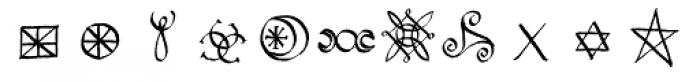 Witchfinder Icons Font LOWERCASE