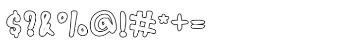 Witchink Line Regular Font OTHER CHARS