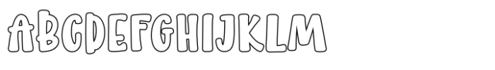 Witchink Line Regular Font UPPERCASE
