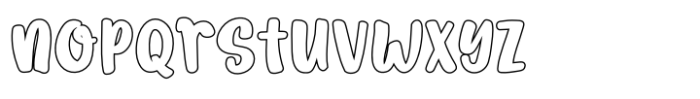 Witchink Line Regular Font LOWERCASE