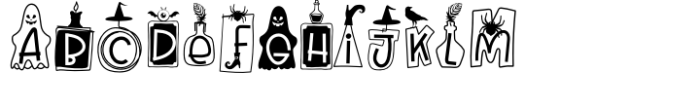 Witchy Doodle Regular Font UPPERCASE