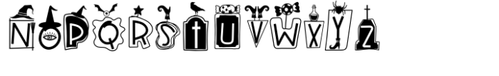 Witchy Doodle Regular Font UPPERCASE