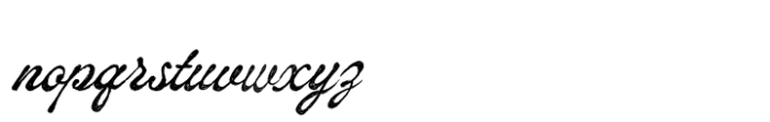 Withstood Brush Font LOWERCASE