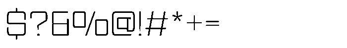 Witness Thin Font OTHER CHARS