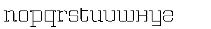 Witness Thin Font LOWERCASE