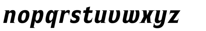 Witthayakhom Bold Italic Font LOWERCASE