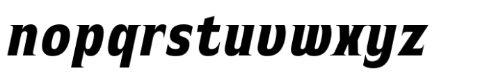 Witthayakhom Extra Bold Italic Font LOWERCASE