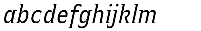 Witthayakhom Italic Font LOWERCASE
