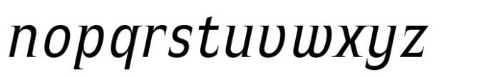Witthayakhom Italic Font LOWERCASE