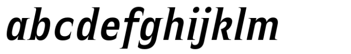 Witthayakhom Semi Bold Italic Font LOWERCASE