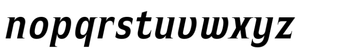 Witthayakhom Semi Bold Italic Font LOWERCASE