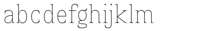 Witthayakhom Thin Font LOWERCASE