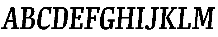 Williamson Italic Font UPPERCASE