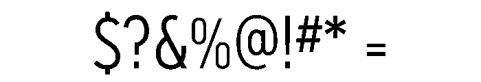 Windlesham CondensedBook Font OTHER CHARS