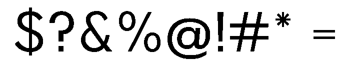 WinonaSans Regular Font OTHER CHARS