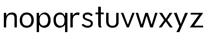 WinonaSans Regular Font LOWERCASE