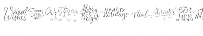 Winter Lettering Font UPPERCASE