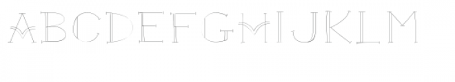 winged sketch font Font LOWERCASE
