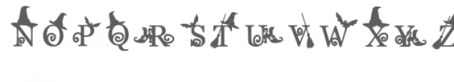 witch monogram font Font LOWERCASE