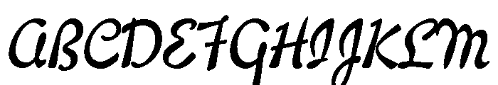 Willard Sniffin Script Bold Font UPPERCASE